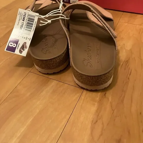 NWT Pink Skechers Arch Comfort with Luxe Foam Sandals - Picture 4 of 7